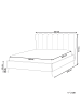 Beliani Doppelbett MIRIBEL in Beige/Gold - (W) 187 x (H) 112 x (L) 218 cm