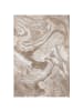 KADIMA DESIGN Luxuriöser Wohnzimmer Teppich mit metallischer Marmorierung in Beige