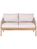 Beliani 2-tlg Gartensofa SUMBA in Braun/Beige