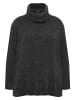 Ulla Popken Oversized-Pullover in graphitgrau