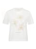 CARTOON Baumwollshirt mit Rundhalsausschnitt in Patch Cream/Beige