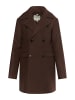 DreiMaster Herren Übergangsmantel In Wolloptik in Braun