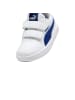 Puma Niedrige Kinder Sneakers mit Klettverschluss Courtflex V3 V inf Weiß