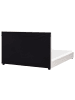 Beliani Doppelbett ROUEN in Beige/Schwarz - (W) 188 x (H) 112 x (L) 214 cm