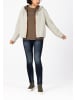 Timezone Jacke Teddyfell Kapuze Wendbar Retro-Look in Braun