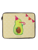 Mr. & Mrs. Panda Laptop Tasche Avocado Party ohne Spruch in Gelb Pastell
