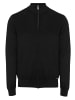 Threadbare Strickjacke Corsac Zip in Black