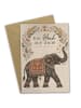 Mr. & Mrs. Panda Geburtstagskarte Elefant Boho Design mit Spruch in Weiß