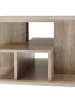 CALICOSY Couchtisch auf Rädern mit Nischen in Helles - (W)76  x (H)44  x (L)76 cm