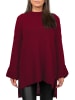 Reichstadt Damen Relaxed Fit Pullover in Bordeaux