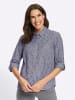 WITT WEIDEN Baumwoll-Bluse in marine-gestreift