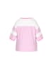 Swirly Women Plus Size Blouse in light pink stripes
