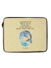 Mr. & Mrs. Panda Notebook Tasche Walfisch Thunfisch mit Spruch in Gelb Pastell