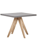 Beliani 9-tlg Gartentisch Set OLBIA in Grau/Beige/Braun