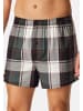 Schiesser Boxershorts Web in Grün / grau