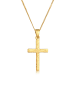 Elli Halskette 925 Sterling Silber Kreuz in Gold