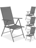 tectake Gartenstuhl Marcellino 54,5 x 65 x 107,5 cm, anthrazit