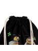 Mr. & Mrs. Panda gym rucksack Bienen Paar mit Spruch in Schwarz