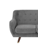 Beliani 2-Sitzer Sofa BODO in Grau/Gold/Braun - (W) 148 x (H) 85 x (L) 84 cm