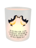 Mr. & Mrs. Panda Kerzen Windlicht Pinguin Liebe mit Spruch in Transparent