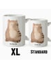 Mr. & Mrs. Panda XL Tasse Katze Sitzen ohne Spruch in Weiß