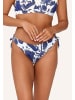 Linga Dore slip mit Schnur Bikini in Blue white print