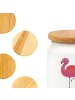 Mr. & Mrs. Panda Vorratsbehälter Flamingo Classic mit Spruch in Weiß