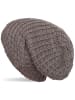 styleBREAKER Strick Beanie Mütze in Taupe