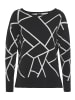 Laura Scott Jacquardpullover in schwarz-weiß