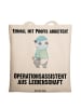 Mr. & Mrs. Panda Tote Bag Operationsassistent Leidenschaft mit S... in Creme
