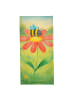 Mr. & Mrs. Panda Badehandtuch Hummel Blume Design ohne Spruch in Gelb Pastell