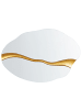 Beliani Wandspiegel POIVRES in Gold - (W) 90 x (H) 60 x (L) 4 cm