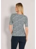 MADELEINE Halbarmshirt mit Animal-Print in marine / nebelblau