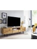KADIMA DESIGN Lowboard Holz Eiche-Dekor 160x46x43 cm TV-Kommode mit zwei Türen,