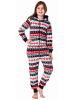 NORMANN Jumpsuit Overall Schlafanzug Pyjama Norweger - 70304 in rot