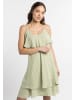 myMo Damen Kleid Mit Volant in Hellgrün