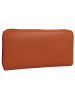 mano Donna Giulia Geldbörse Leder 20 cm in cognac