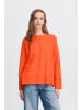 ICHI Strickpullover langarm IHBALLIA Loose fit in Fiery Red