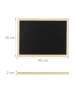 relaxdays 10x Kreidetafel in Schwarz - (B)40 x (H)30 cm