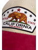 King Kerosin King Kerosin Trucker Cap mit Cord California Bear in dunkelrot