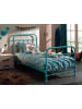 58 aufm Kessel METALLBETT Karlyn 210x111x98 aus Metall in Türkis