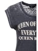 Queen Kerosin Queen Kerosin T-Shirt Queen Of Fucking Everything in anthrazit