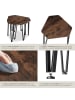tectake Beistelltisch-Set Torquay stapelbar, Industrial Holz dunkel, rustikal