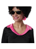 tectake Zweiteiliges Disco-Outfit im Stil der 70er, schwarz/pink