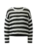 Oui Pullover in white black
