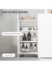 HOMCOM Badezimmerschrank in Weiß 47L x 25B x 66,5H cm