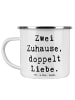 Mr. & Mrs. Panda Becher Emaille Spruch Trennung von den Eltern m... in Weiß