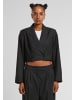 Urban Classics Urban Classics Ladies Cropped Blazer in black