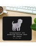 Mr. & Mrs. Panda Mousepad Affenpinscher Äffchen mit Spruch in Schwarz