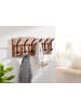 FineBuy Wandgarderobe in Braun / Akazie / 100x13x29
